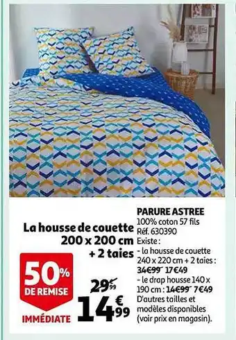 Auchan Parure astree offre