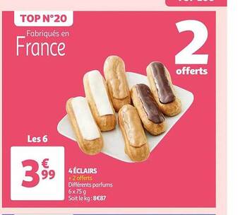 Auchan 4 éclairs offre