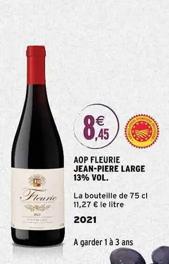 Intermarché Aop fleurie jean-pierre large 13% vol. 2021 offre