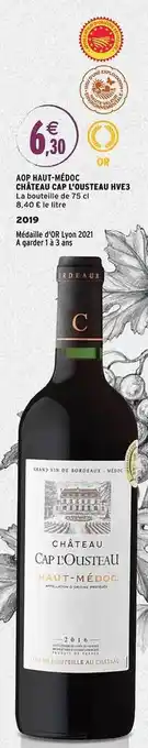 Intermarché Aop haut-médoc château cap l'ousteau hve3 2019 offre