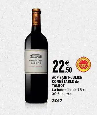 Aop saint-julien connétable de talbot 2017