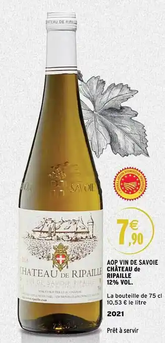 Intermarché Aop vin de savoie château de ripaille 12% vol. 2021 offre