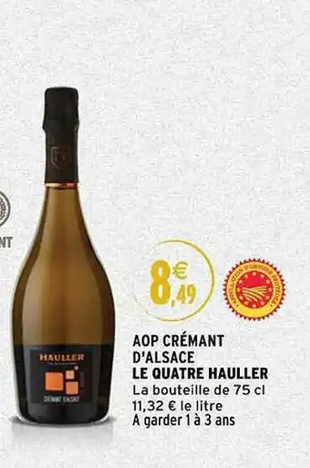 Intermarché Aop crémant d'alsace le quatre hauller offre