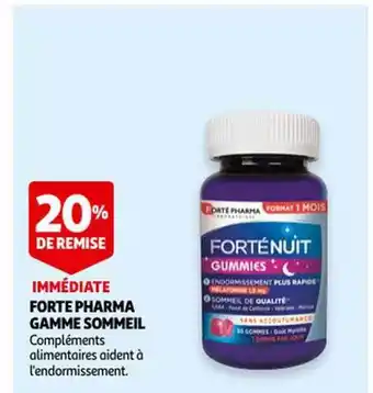 Auchan Forte pharma gamme sommeil offre
