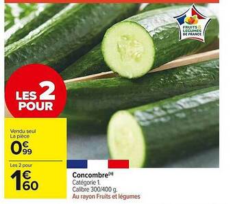 Carrefour Market Concombre offre
