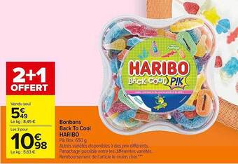 Carrefour Market Bonbons back to cool haribo offre