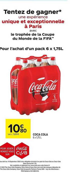 Carrefour Market Coca cola offre