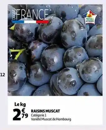 Auchan Raisins muscat offre