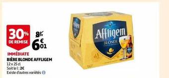 Auchan Bière blonde affligem offre