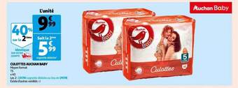 Auchan Culottes auchan baby offre