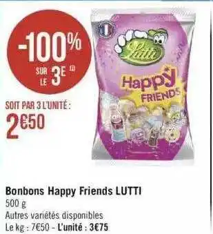 Bonbons happy friends lutti