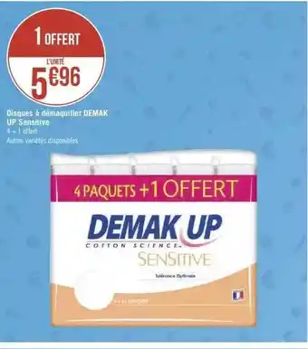 Disques à démaquiller demak up sensitive