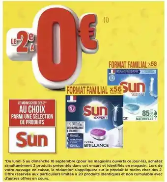 Géant Casino Produits sun offre