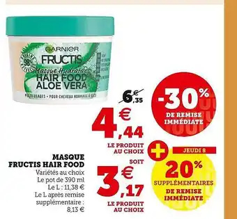 Masque fructis hair food garnier