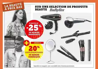 Hyper U Produits beauté babyliss offre