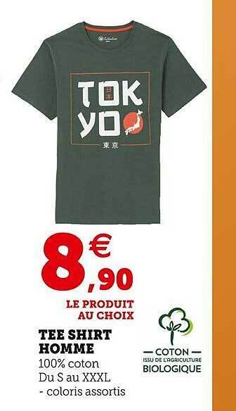 Hyper U Tee shirt homme offre