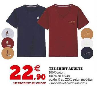 Hyper U Tee shirt adulte offre