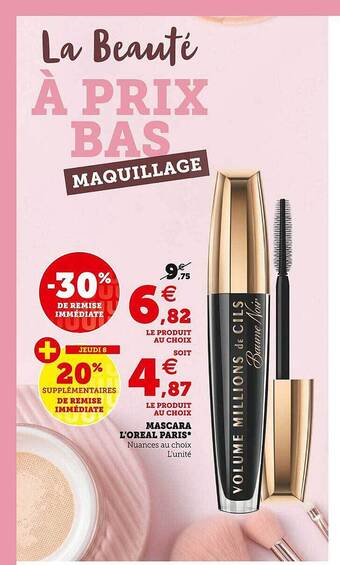 Hyper U Mascara l'oréal paris offre