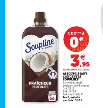 Super U Assouplissant concentré soupline offre