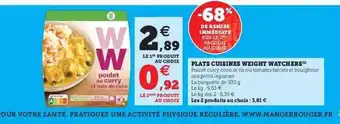 Super U Plats cuisinés weight watchers offre