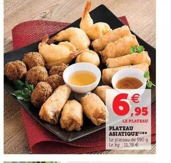 Super U Plateau asiatique offre