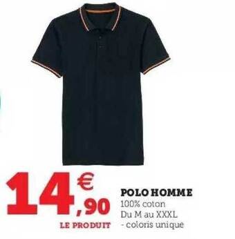 Super U Polo homme offre