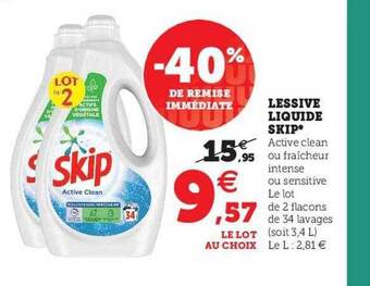 U Express Lessive liquide skip offre