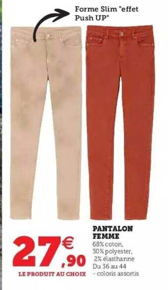 Super U Pantalon femme offre