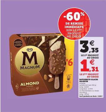U Express Bâtonnets glacés magnum offre