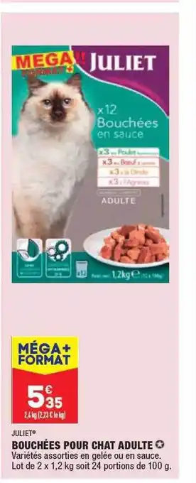 ALDI Bouchées pour chat adulte juliet offre