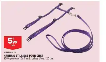 ALDI Harnais et laisse pour chat supercrack offre