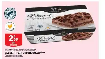ALDI Dessert parfum chocolat milsa nos créations gourmandes offre