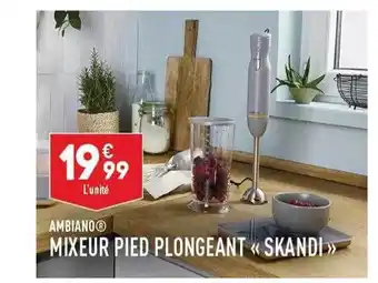ALDI Mixeur pied plongeant «skandi» ambiano offre