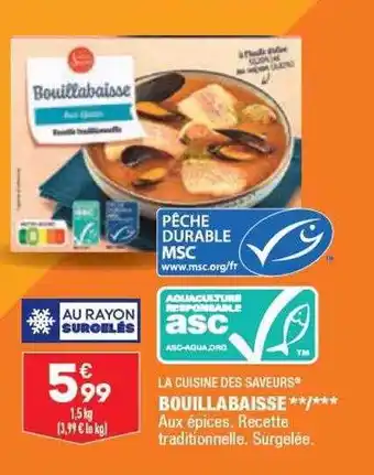 ALDI Bouillabaisse la cuisine des saveurs offre