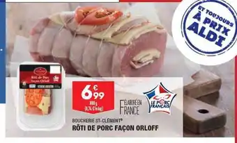 ALDI Rôti de porc façon orloff boucherie st-clément offre