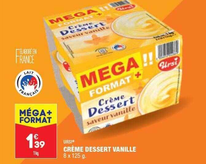Promo Crème dessert vanille ursi chez ALDI