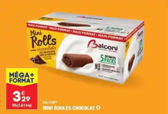 ALDI Mini roulés chocolat balconi offre