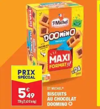 ALDI Biscuits au chocolat doomino st michel offre