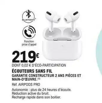 E.Leclerc Écouteurs sans fil offre