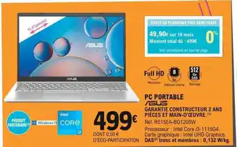 E.Leclerc Pc portable asus offre
