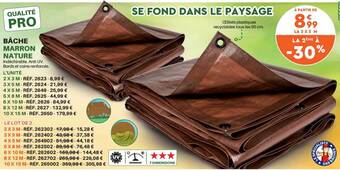Shopix Bâche marron nature offre