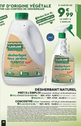 Désherbant naturel