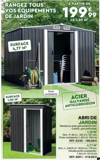 Shopix Abri de jardin offre