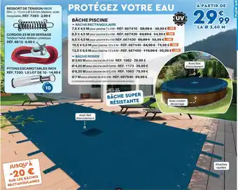 Bâche piscine