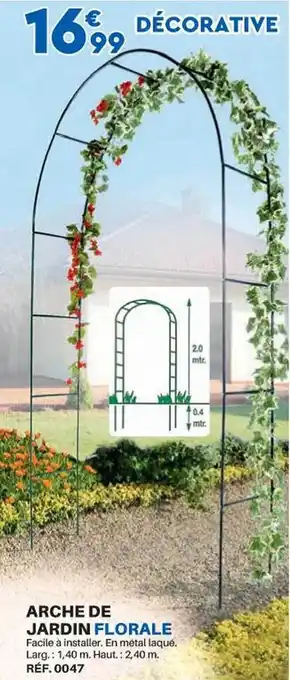 Shopix Arche de jardin florale offre