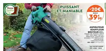 Shopix Aspirateur souffleur broyeur 45l offre