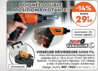 Visseuse dévisseuse sans fil