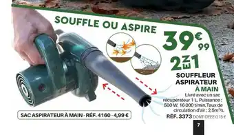 Shopix Souffleur aspirateur à main offre