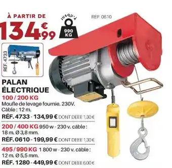 Shopix Palan électrique 100-200 kg offre