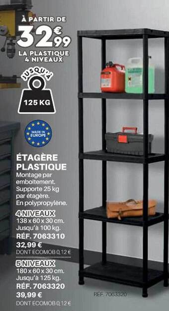Shopix Étagère plastique offre